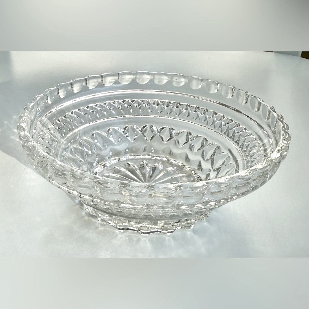 Vintage Anchor Hocking’s Wexford Collection Crystal Glass Small Bowl